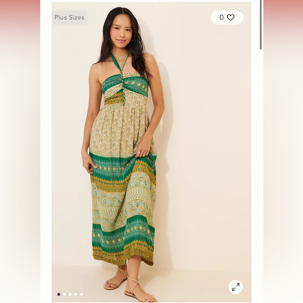 Tiny Twist Halter Maxi Dress